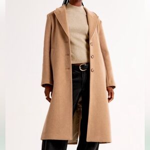 Abercrombie & Fitch Wool Dad Coat, XS